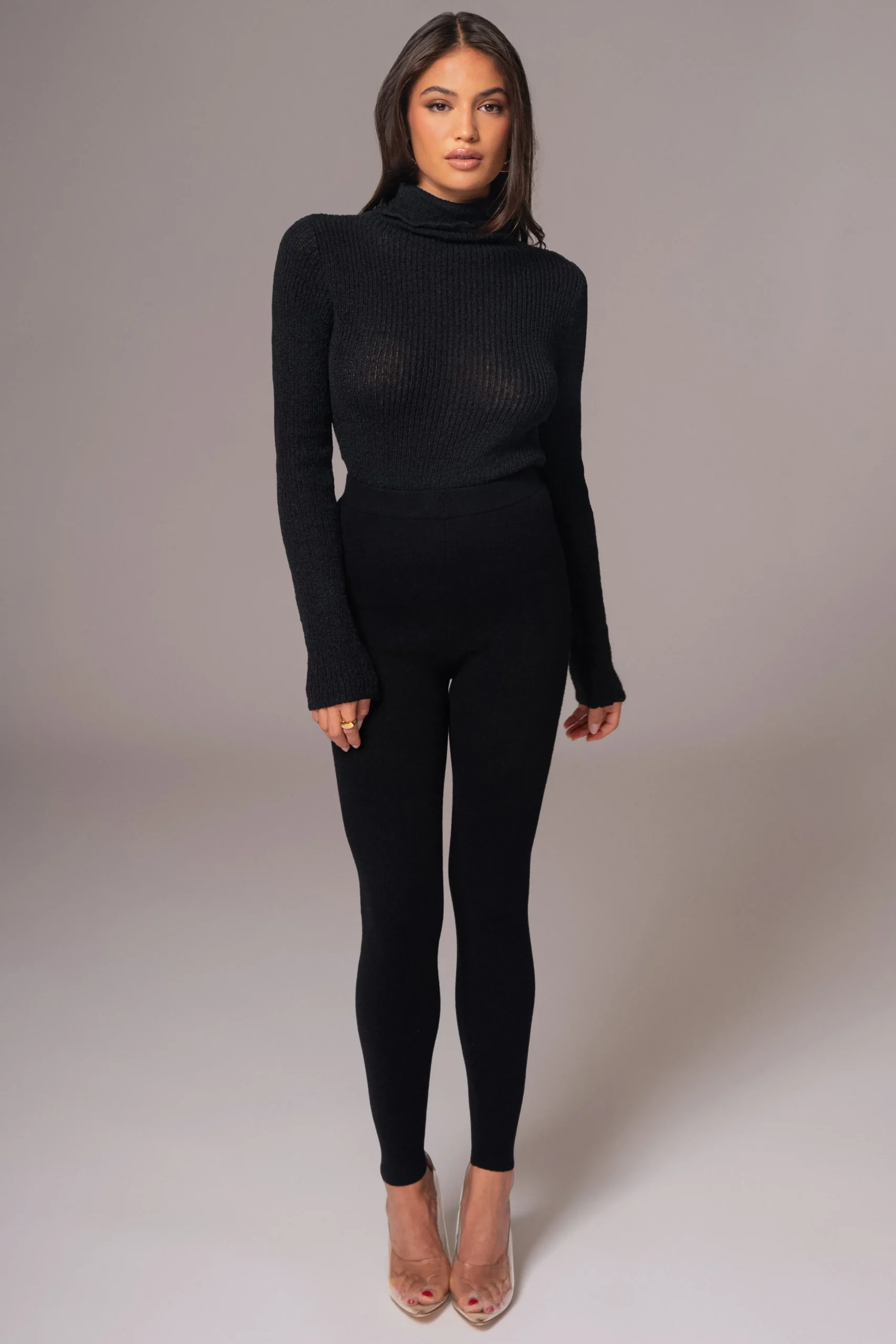 black_effortless_knit_leg_3.webp JLUXLABEL Black Effortless Knit Leggings