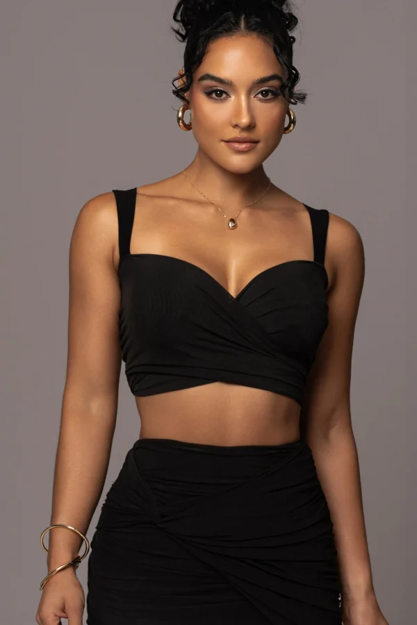 JLUXLABEL Black Extend Your Stay Skirt Set