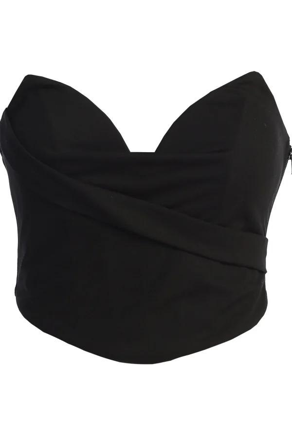 JLUXLABEL Black Falling For You Corset