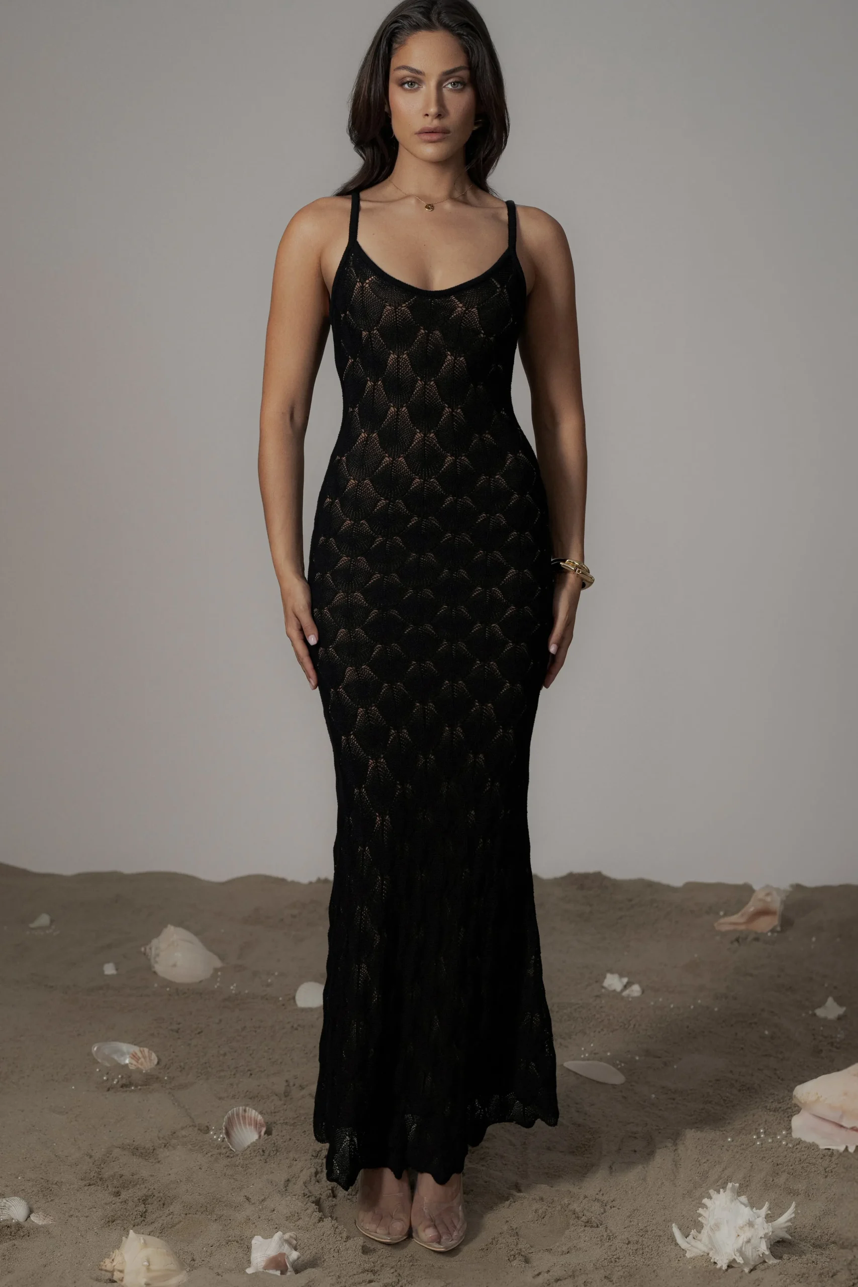 black_gabriela_knit_maxi__1.webp JLUXLABEL Black Gabriela Knit Maxi Dress