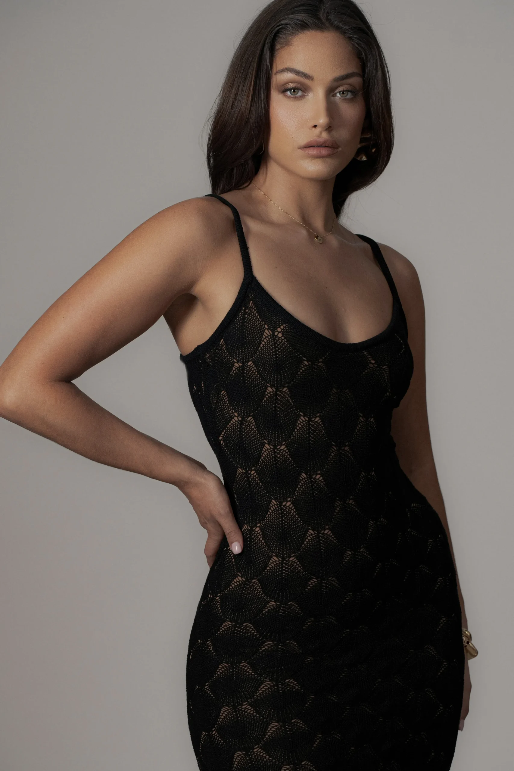 black_gabriela_knit_maxi__6.webp JLUXLABEL Black Gabriela Knit Maxi Dress