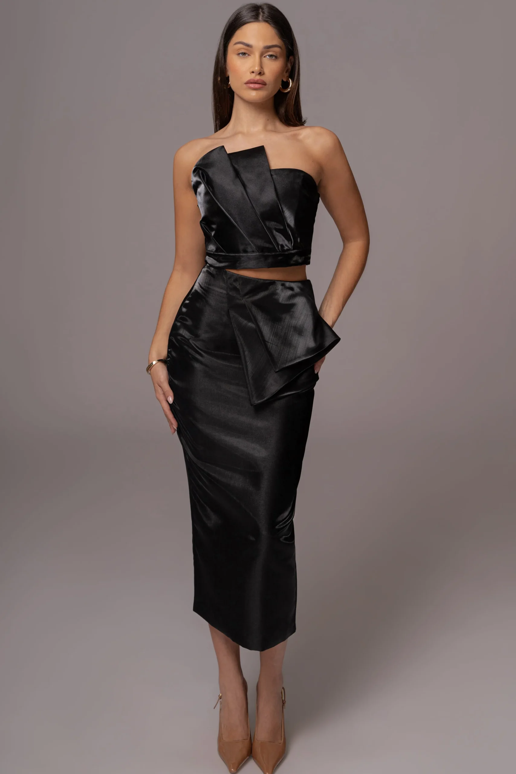 black_gala_pleated_top_7.webp JLUXLABEL Black Gala Pleated Top