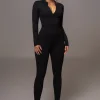 JLUXLABEL Black Galilea High Neck Jumpsuit