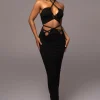 JLUXLABEL Black Go The Distance Skirt Set