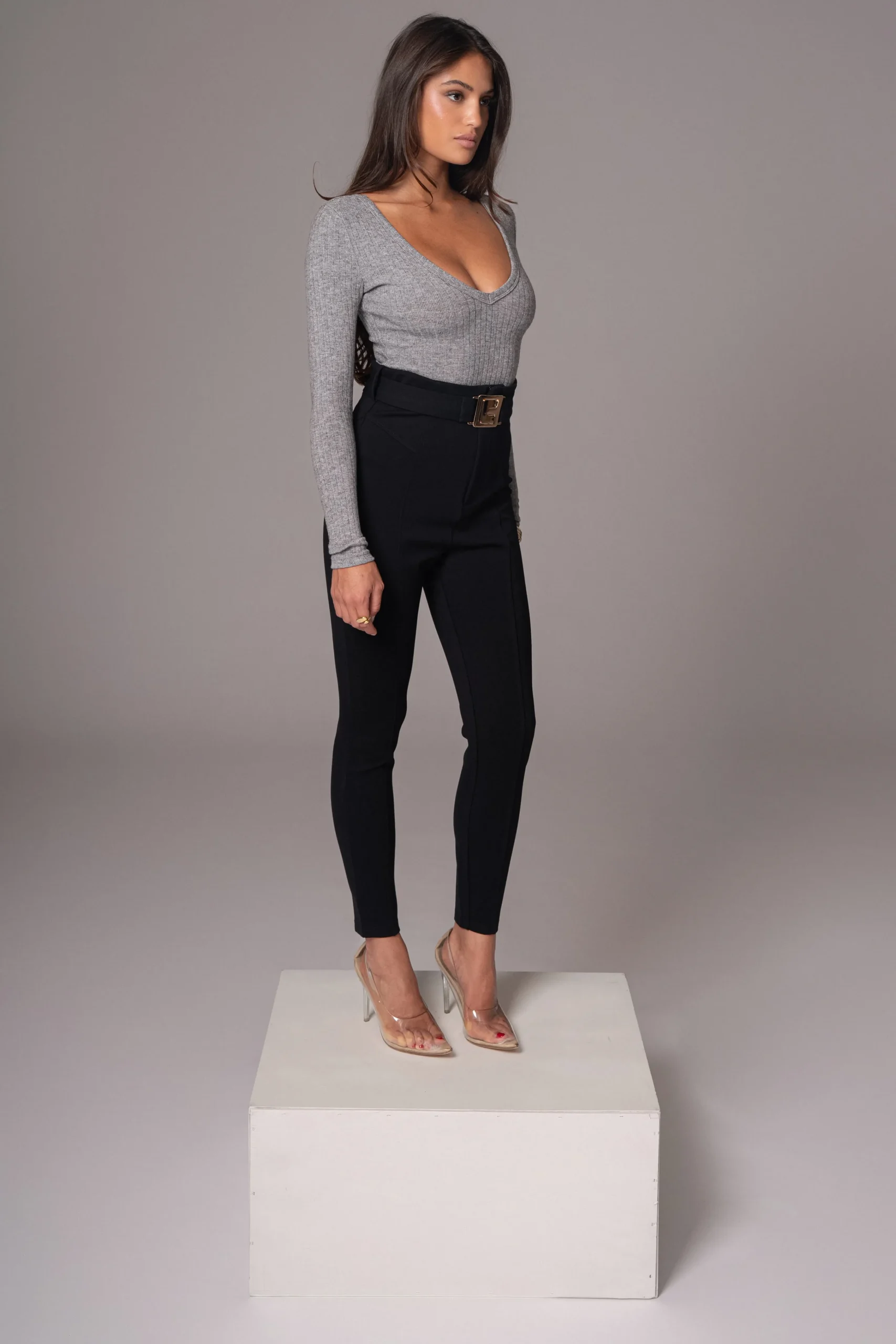 black_golden_buckled_pant_4.webp JLUXLABEL Black Golden Buckled Pants