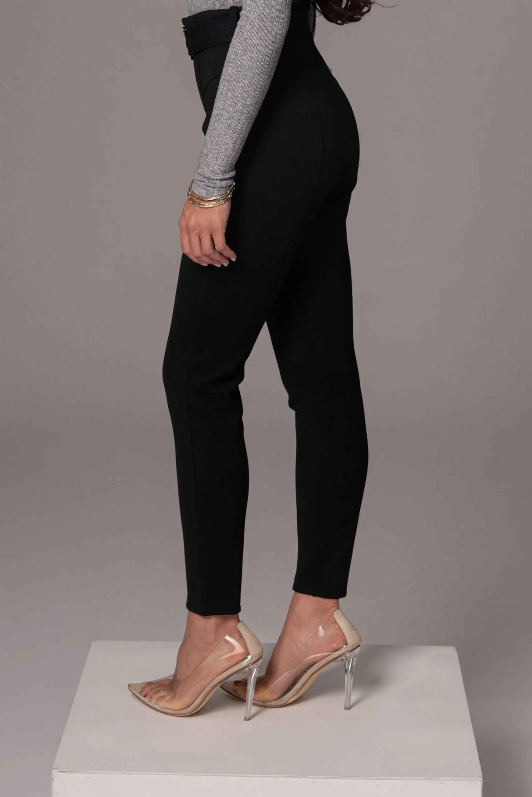 black_golden_buckled_pant_5.webp JLUXLABEL Black Golden Buckled Pants