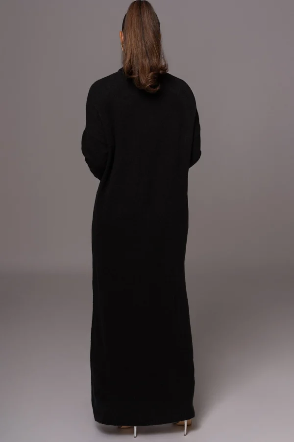 JLUXLABEL Black Hartley Knit Maxi Dress
