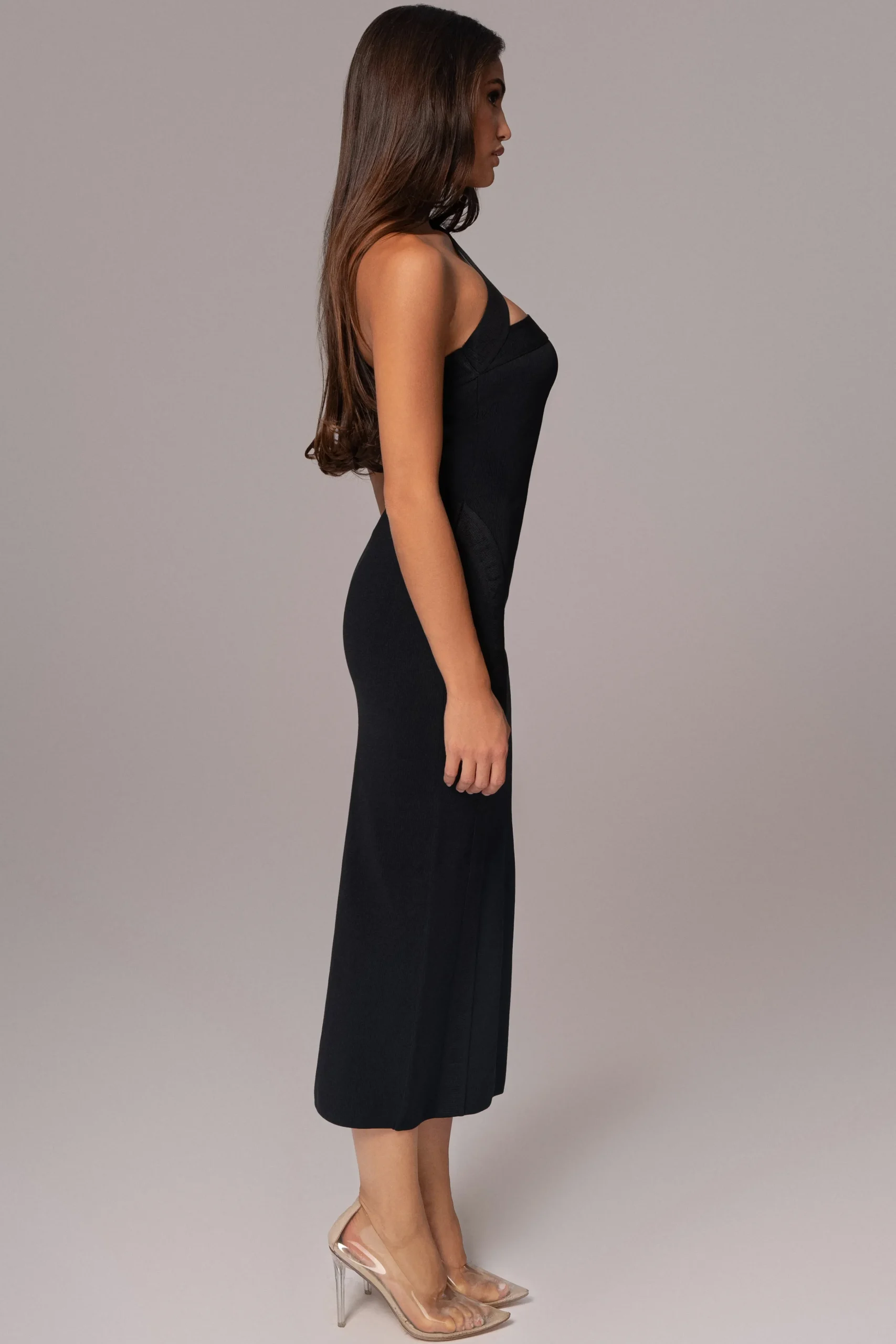black_ivone_asymmetrical__5.webp JLUXLABEL Black Ivone Asymmetrical Midi Dress