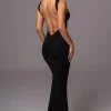 JLUXLABEL Black JLUXBASIX FRONT AND CENTER MAXI DRESS