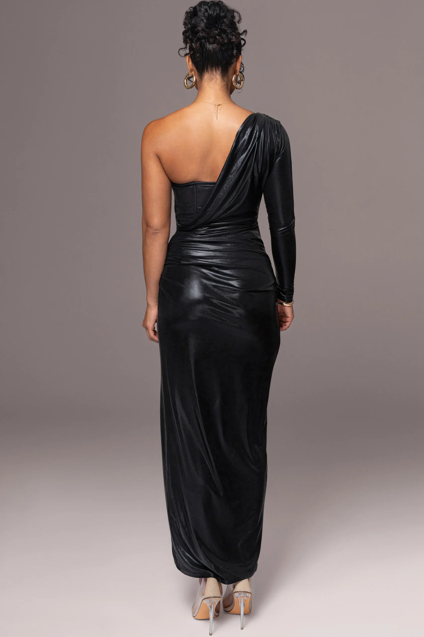 black_kaleah_metallic_max_7.webp JLUXLABEL Black Kaleah Metallic Maxi Dress