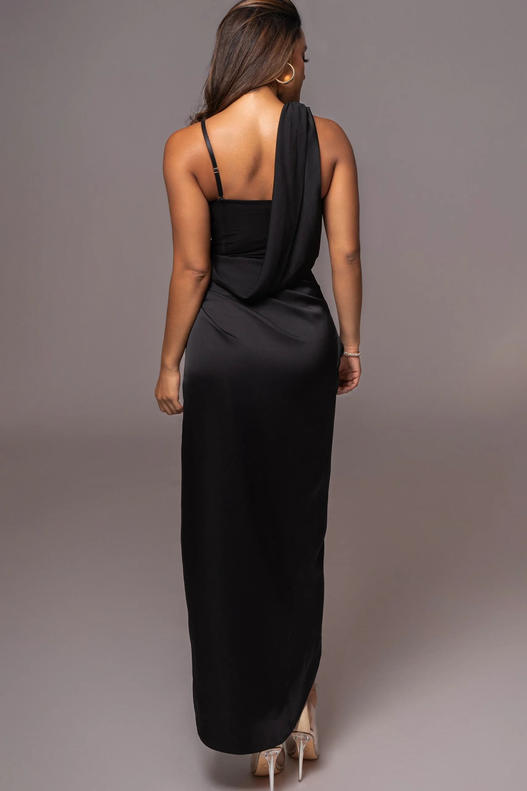 black_kristiana_slit_dres_13.webp JLUXLABEL Black KRISTIANA SLIT DRESS