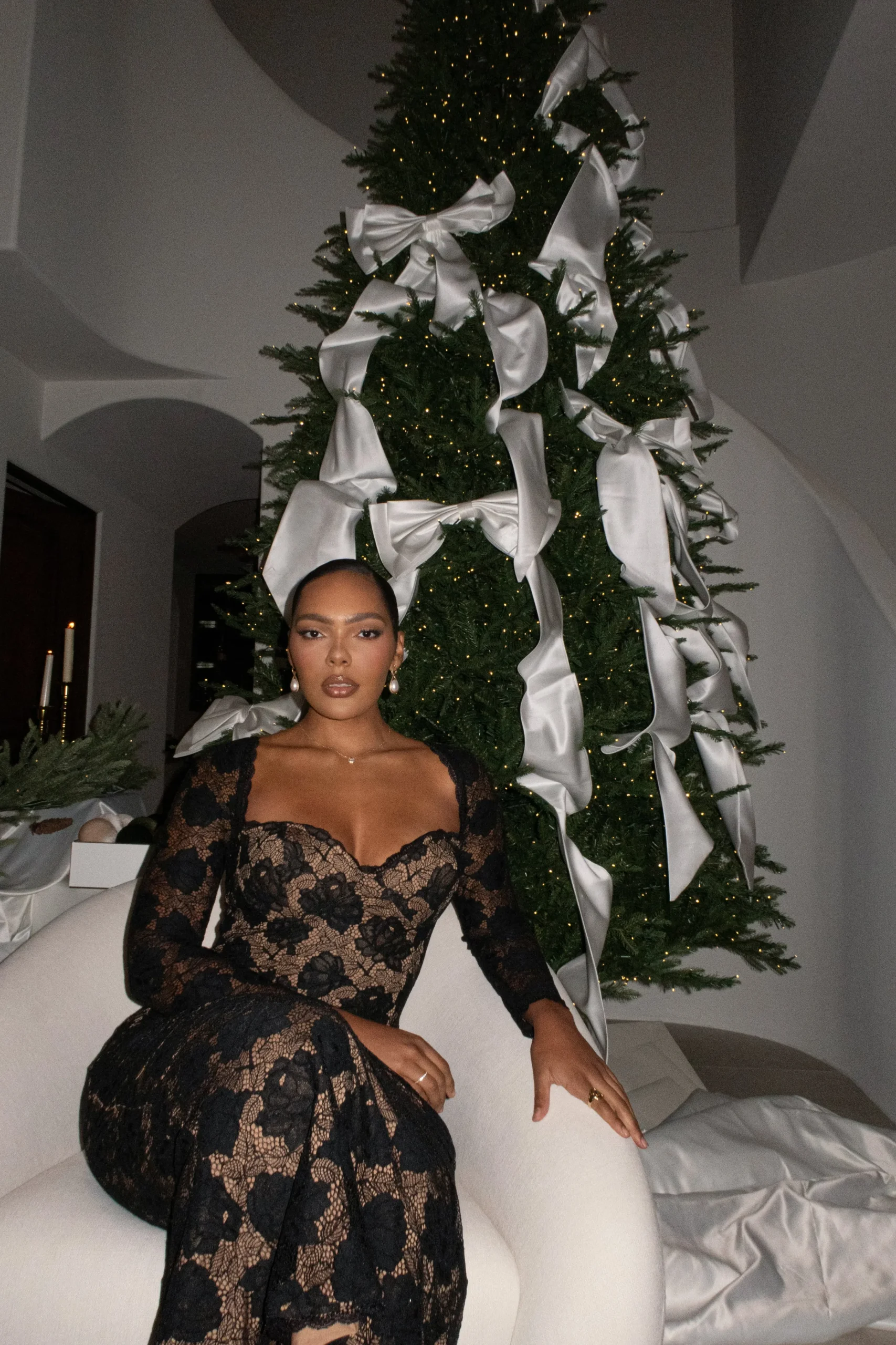 black_lace_sweetheart_max_4.webp JLUXLABEL Black Lace Sweetheart Maxi Dress