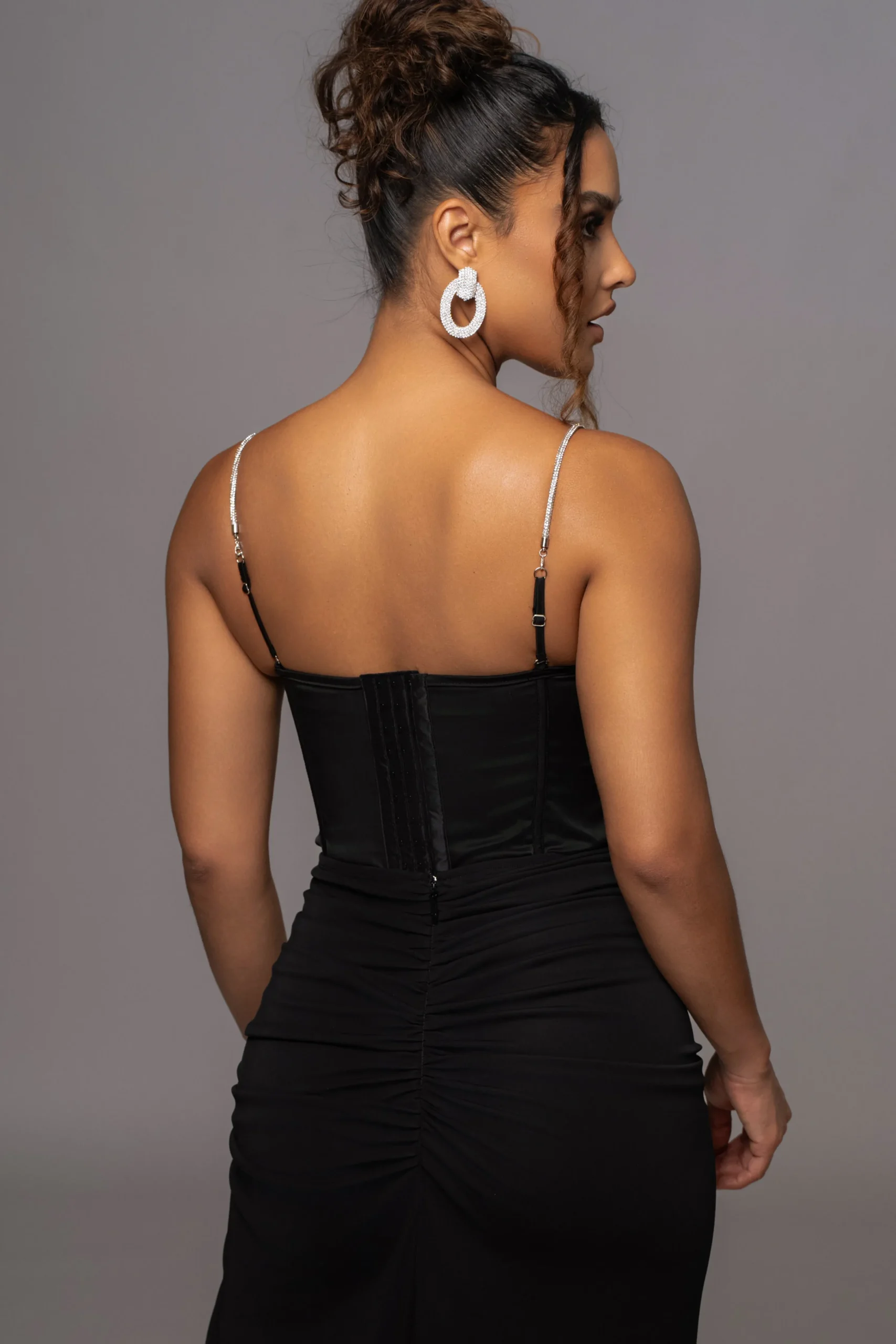 black_leo_matte_satin_bus_15.webp JLUXLABEL Black Leo Matte Satin Bustier