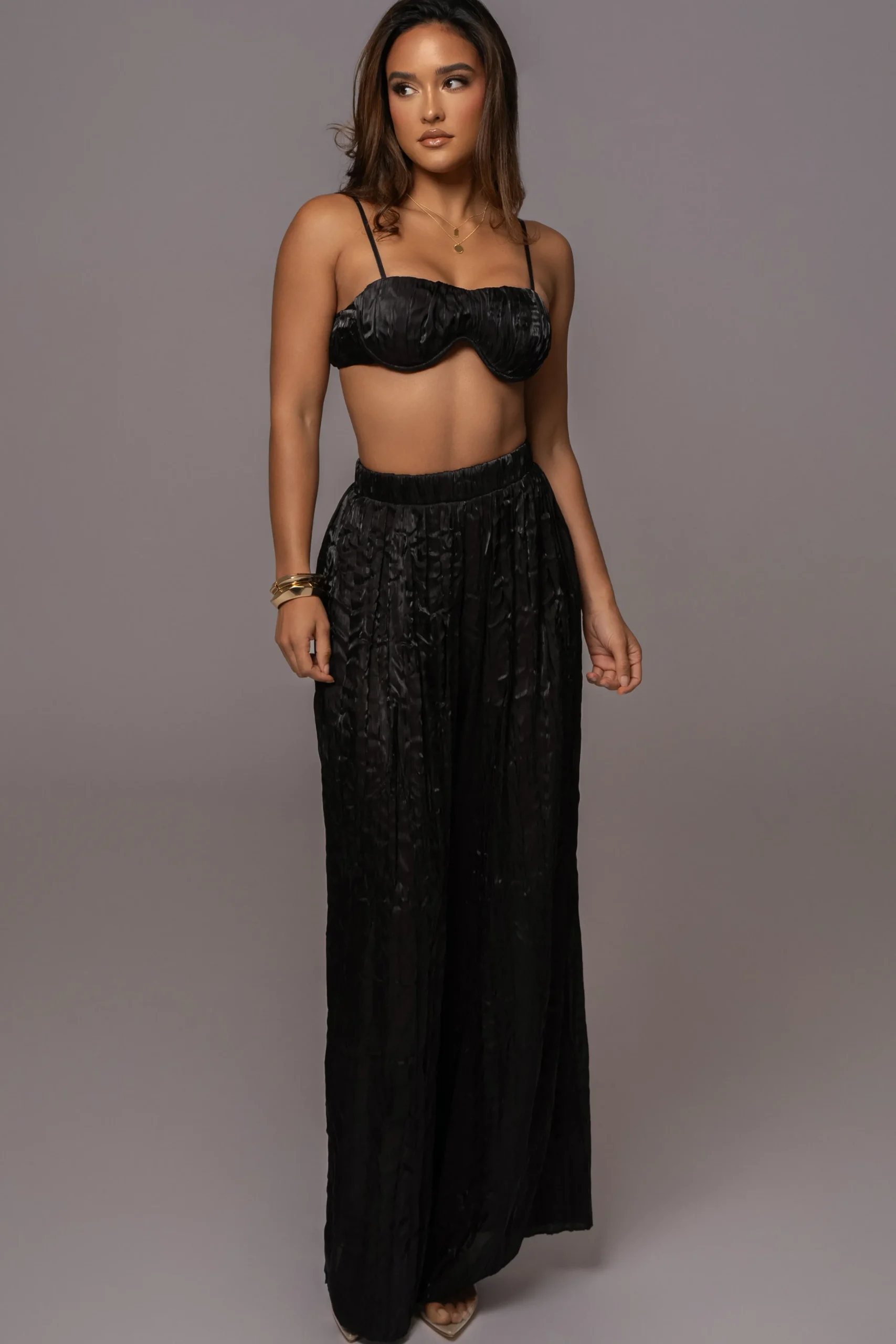 black_lets_get_away_satin_4.webp JLUXLABEL Black Lets Get Away Satin Pant Set