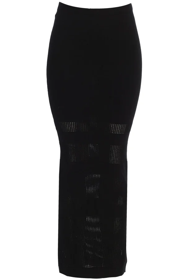 JLUXLABEL Black Lina Knit Maxi Skirt