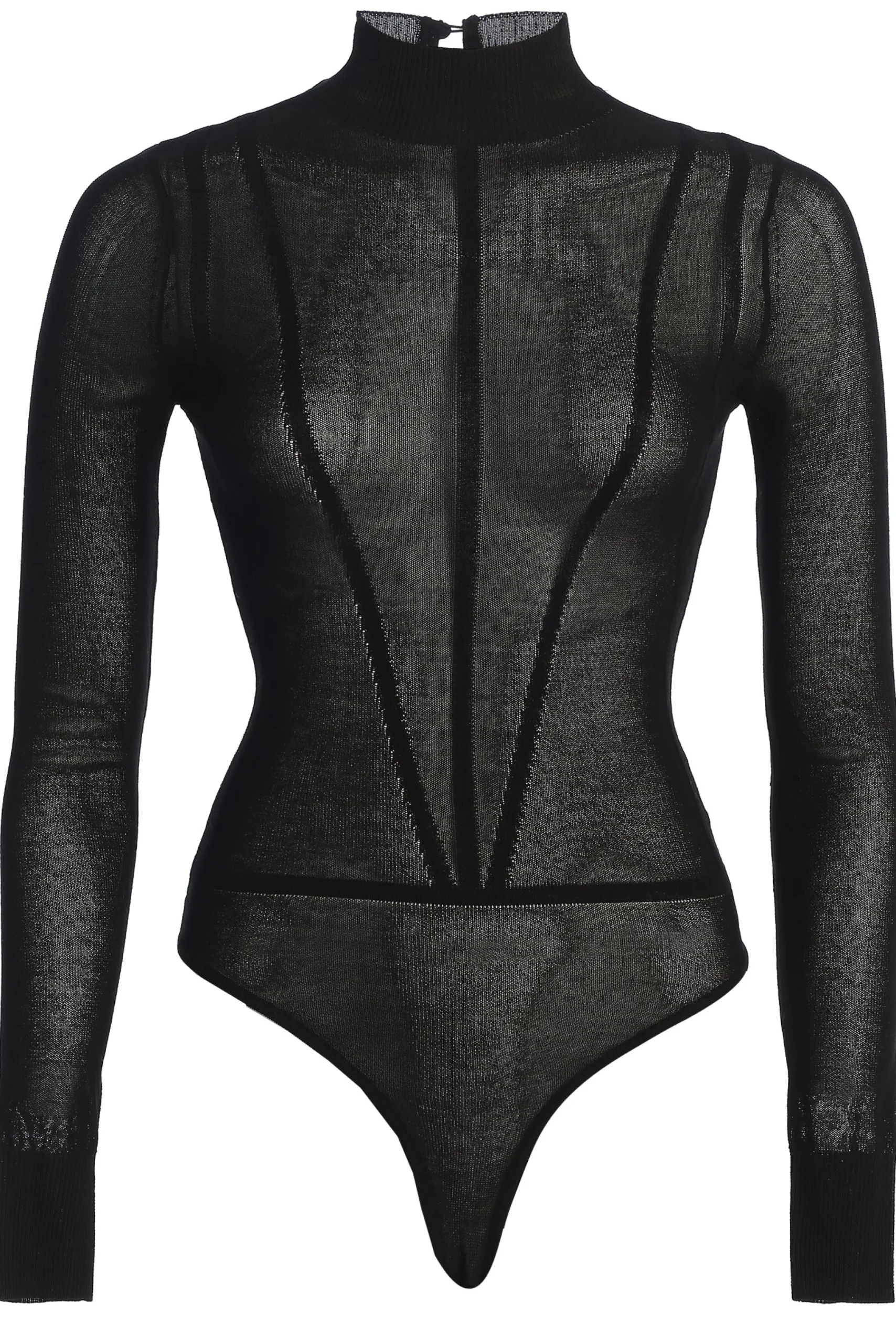 black_lori_sheer_knit_bod_2.webp JLUXLABEL Black Lori Sheer Knit Bodysuit