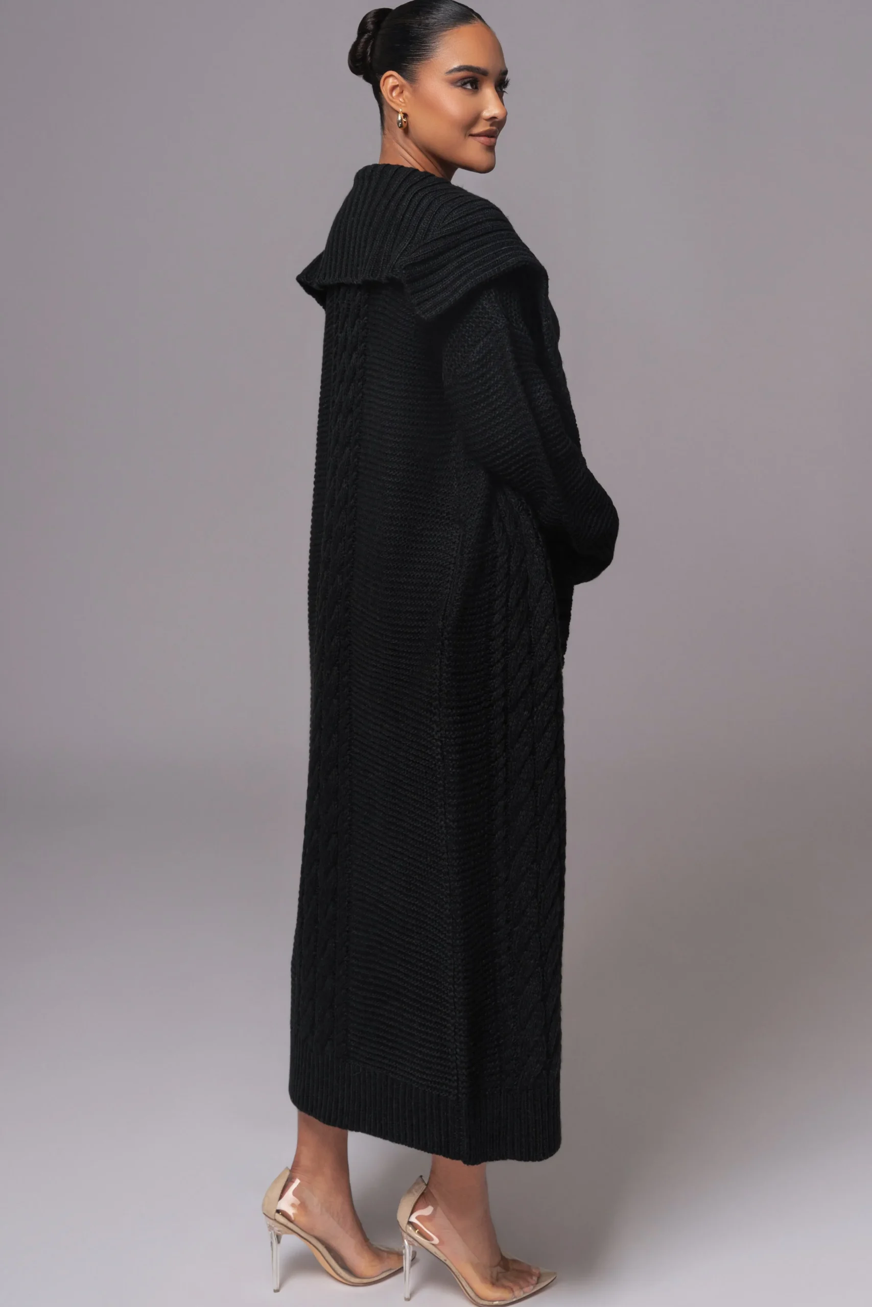 black_malinda_sweater_kni_3.webp JLUXLABEL Black Malinda Sweater Knit Cardigan