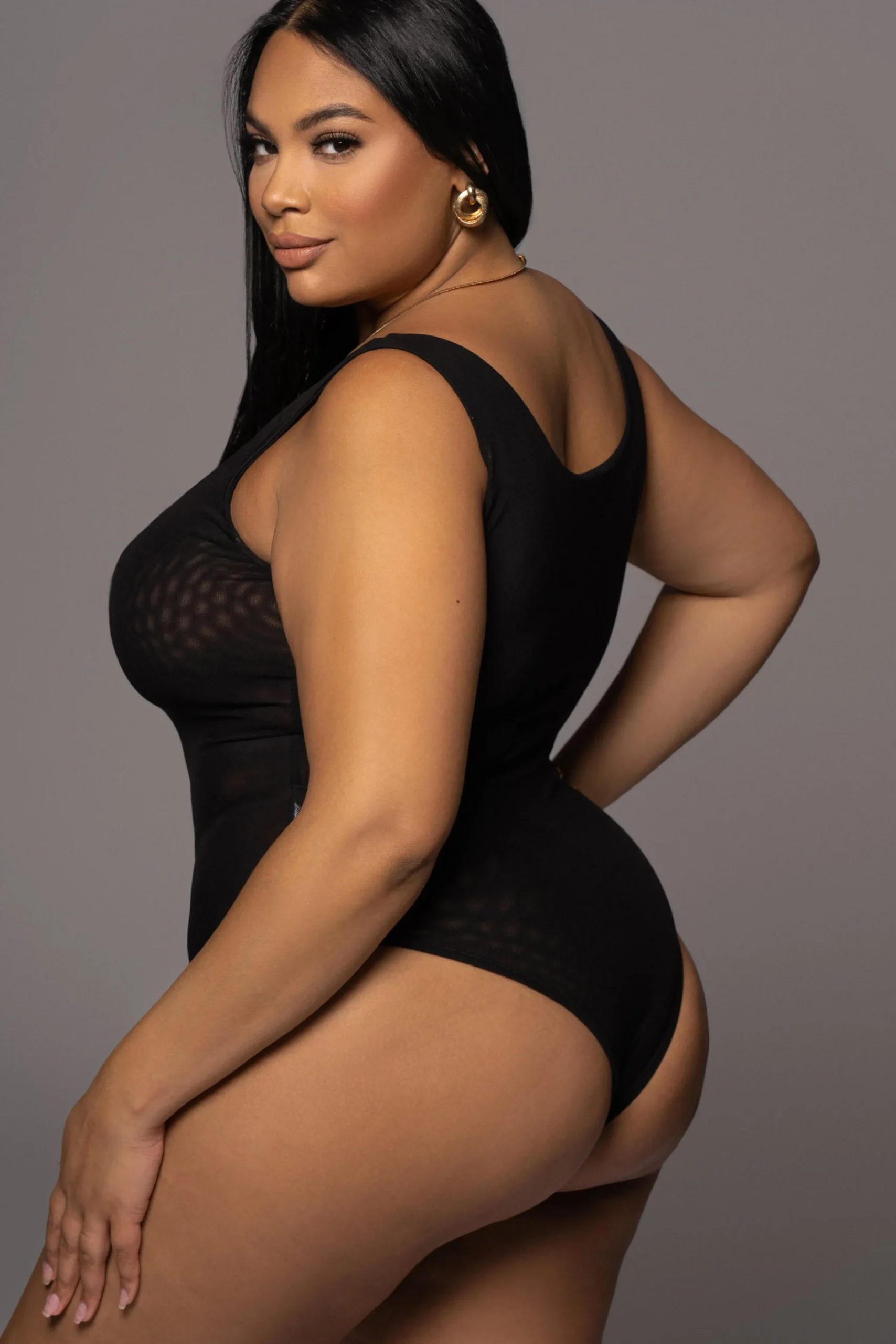 black_mesh_essentials_tan_8.webp JLUXLABEL Black Mesh Essentials Tank Bodysuit Undergarment