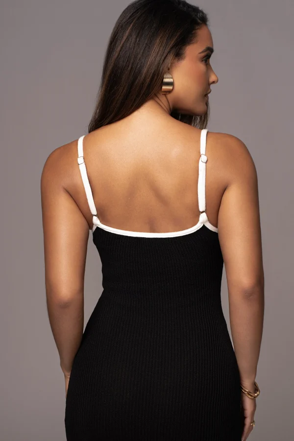 JLUXLABEL Black Model Citizen Knit Midi Dress