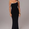 JLUXLABEL Black Monette Asymmetric Dress