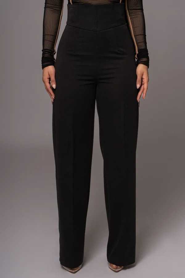 JLUXLABEL Black Novena Woven Pants