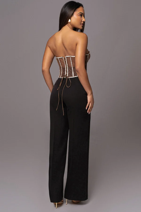 JLUXLABEL Black Novena Woven Pants
