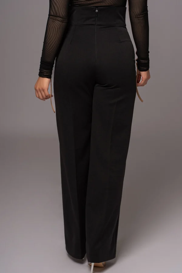 JLUXLABEL Black Novena Woven Pants