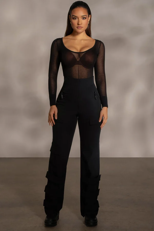 JLUXLABEL Black Nyah Nylon Utility Pants