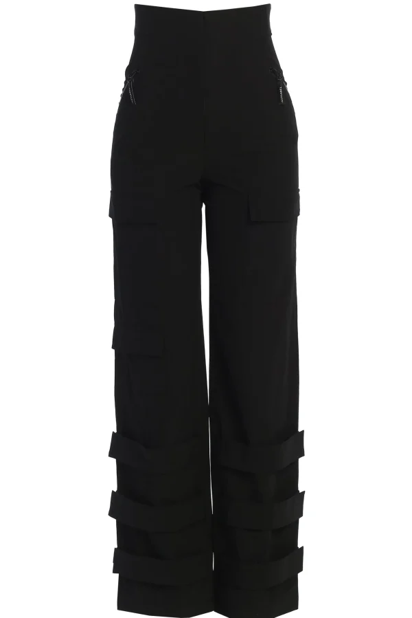 JLUXLABEL Black Nyah Nylon Utility Pants