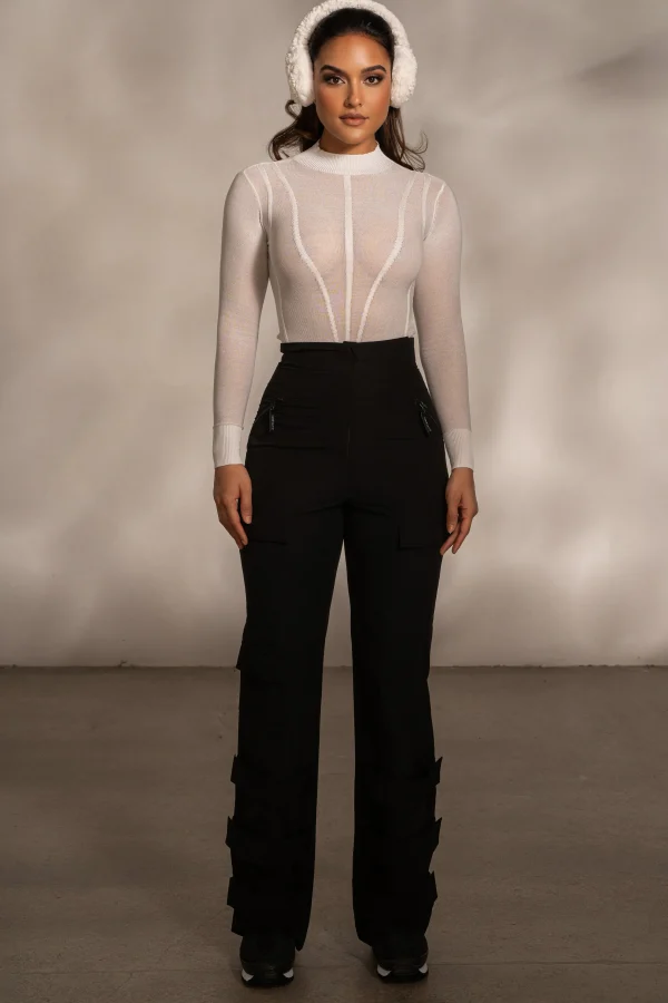 JLUXLABEL Black Nyah Nylon Utility Pants