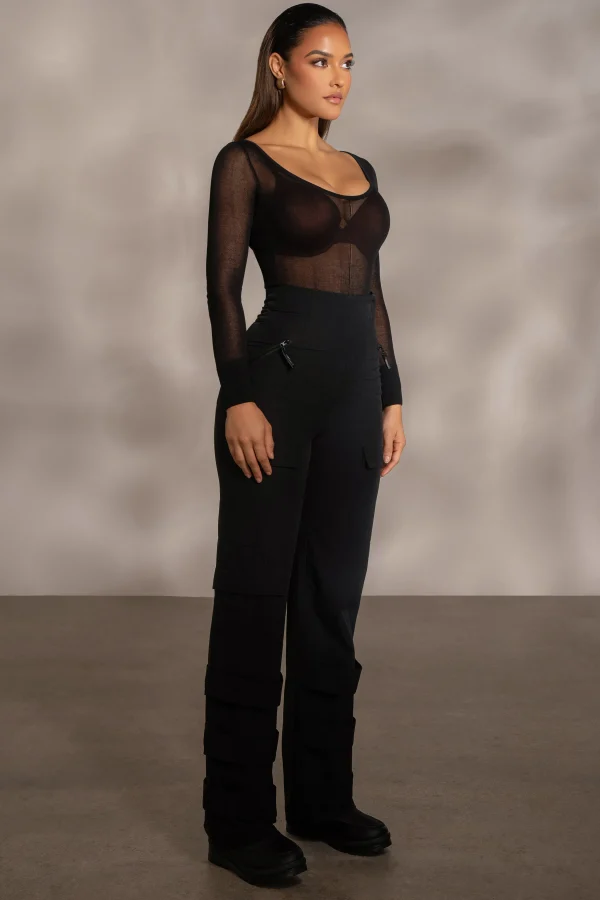 JLUXLABEL Black Nyah Nylon Utility Pants