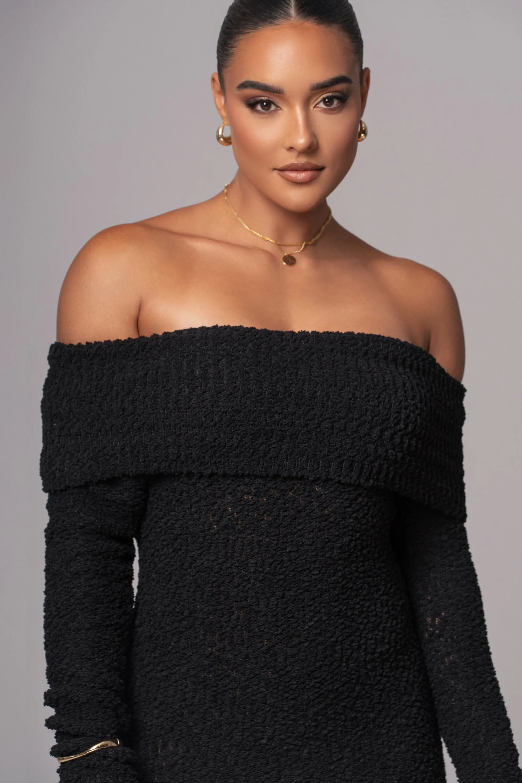 black_olivea_knit_maxi_dr_1.webp JLUXLABEL Black Olivea Knit Maxi Dress