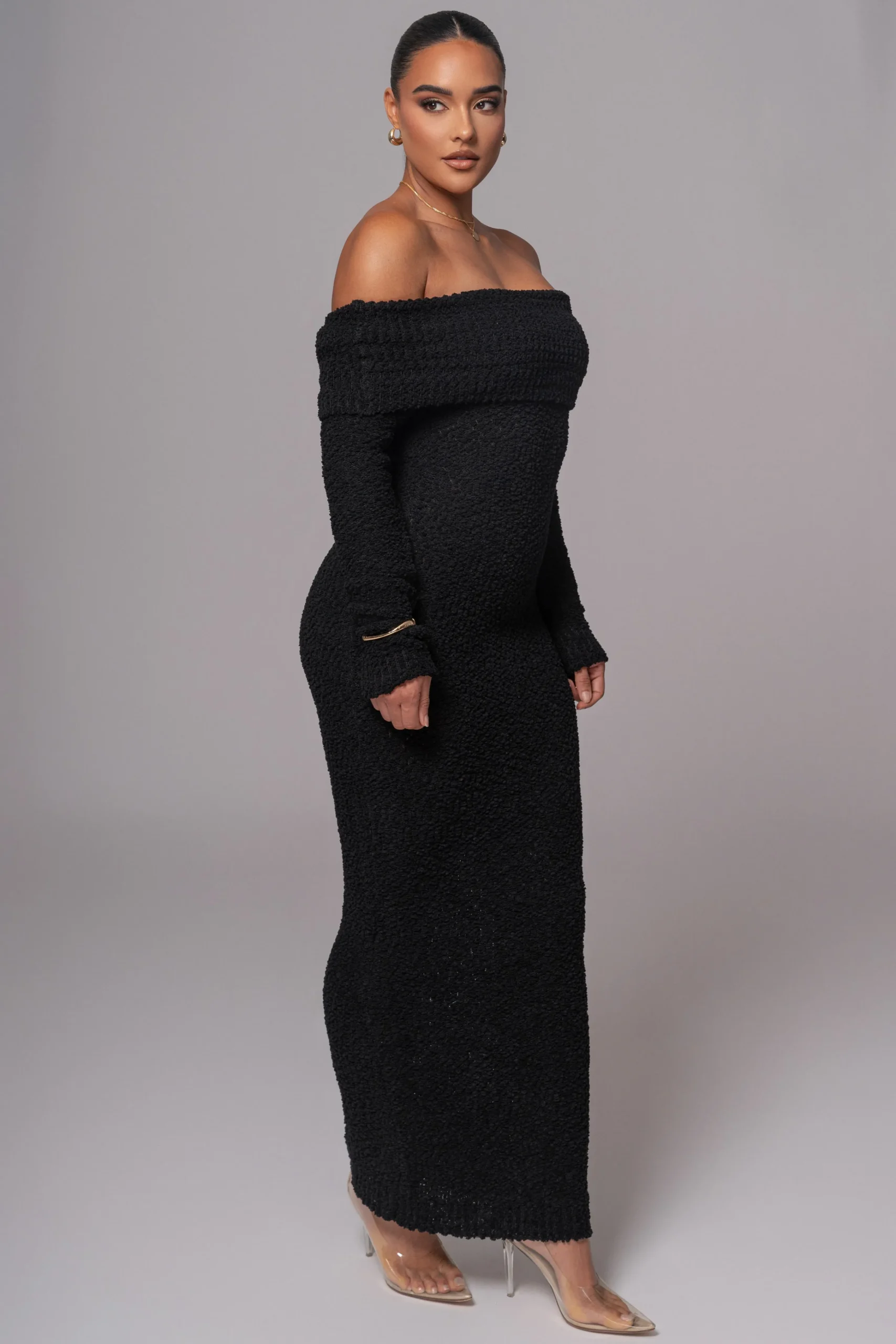 black_olivea_knit_maxi_dr_3.webp JLUXLABEL Black Olivea Knit Maxi Dress