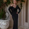 JLUXLABEL Black One And Only Satin Dress