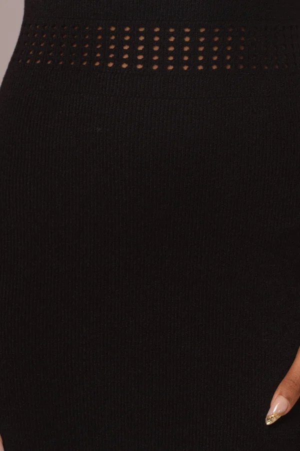 JLUXLABEL Black Palm Springs Knit Maxi Dress