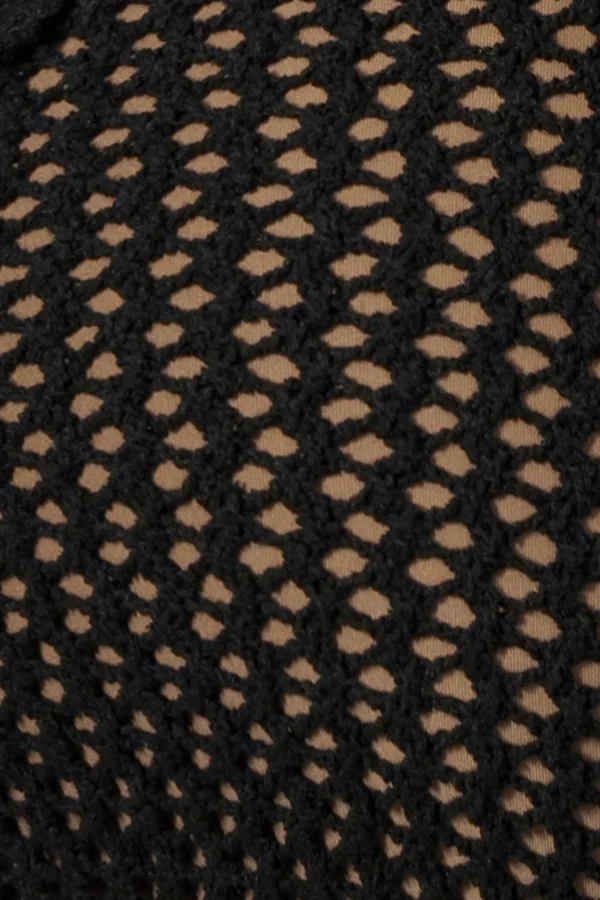 JLUXLABEL Black Paradise Crochet Maxi Dress