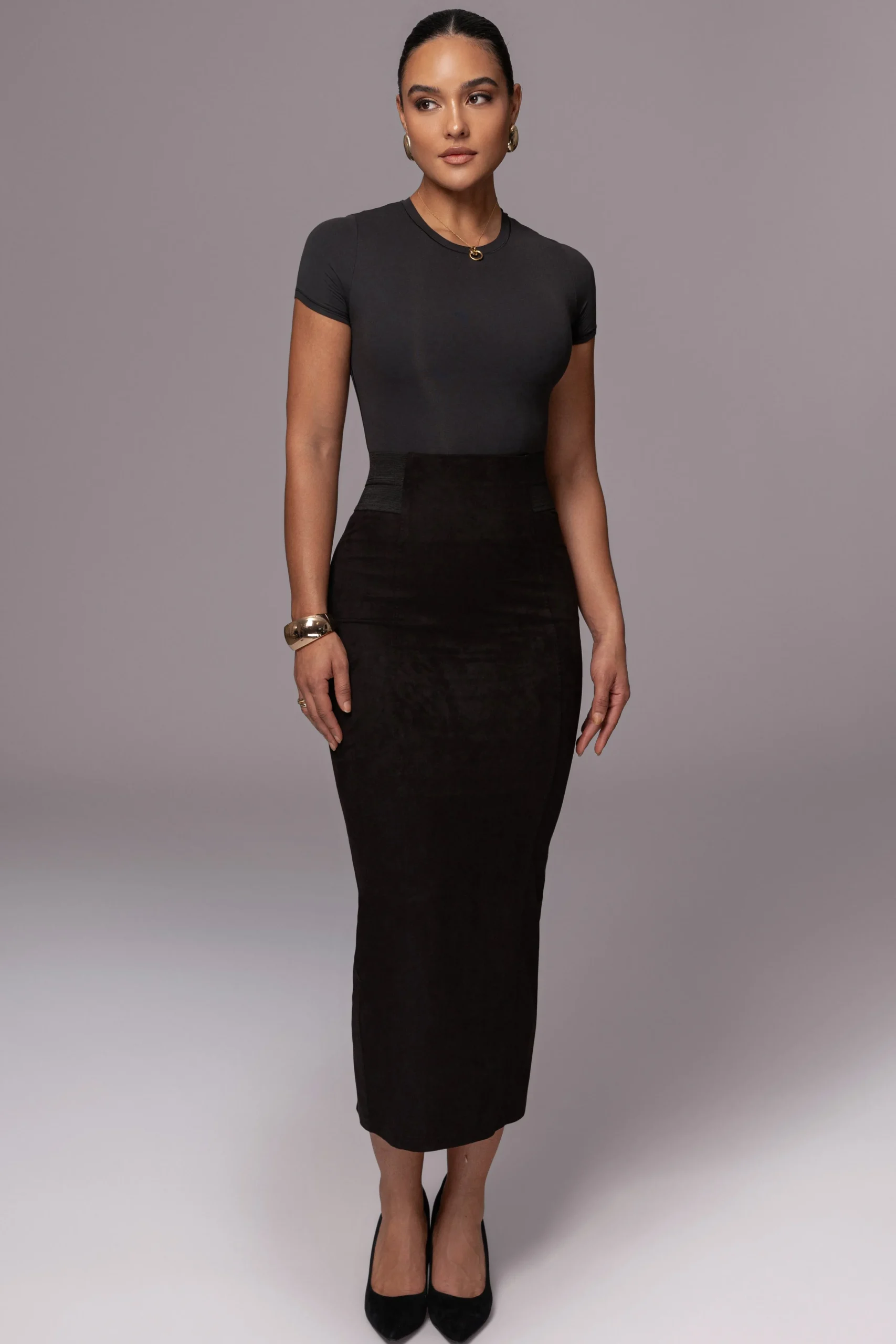 black_phoenix_suede_skirt_2.webp JLUXLABEL Black Phoenix Suede Skirt