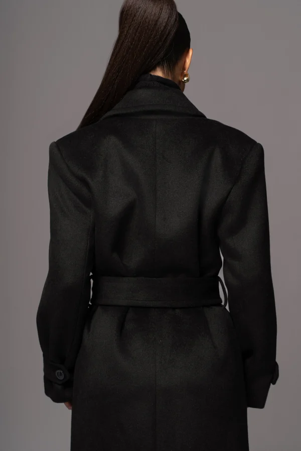 JLUXLABEL Black Rain Or Shine Longline Coat
