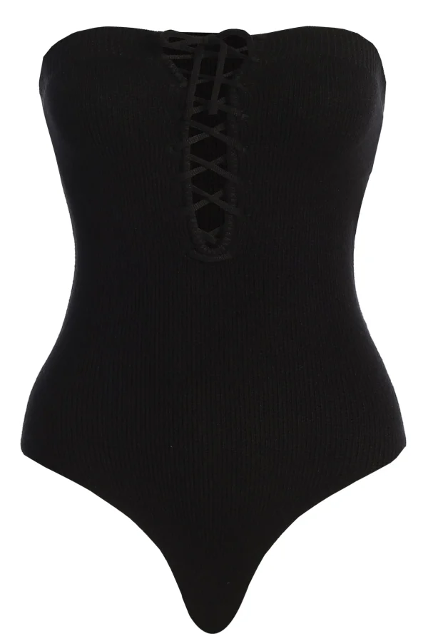 JLUXLABEL Black Seabound Bodysuit
