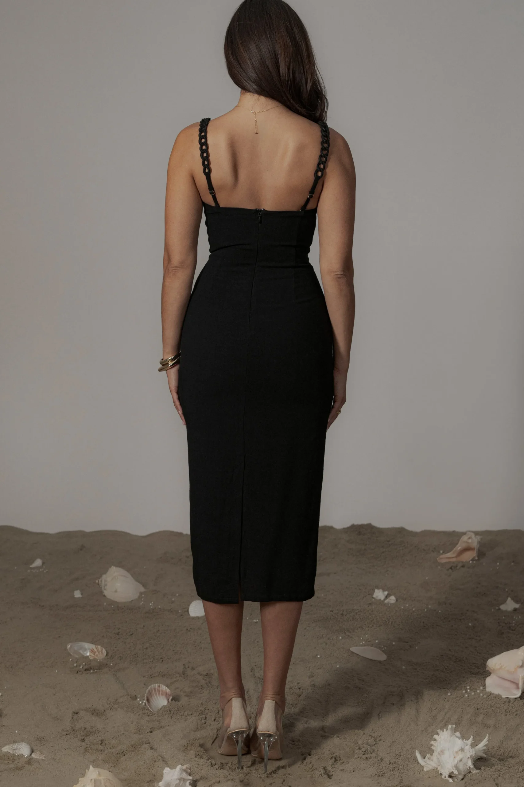 black_secret_hideout_line_7.webp JLUXLABEL Black Secret Hideout Linen Dress