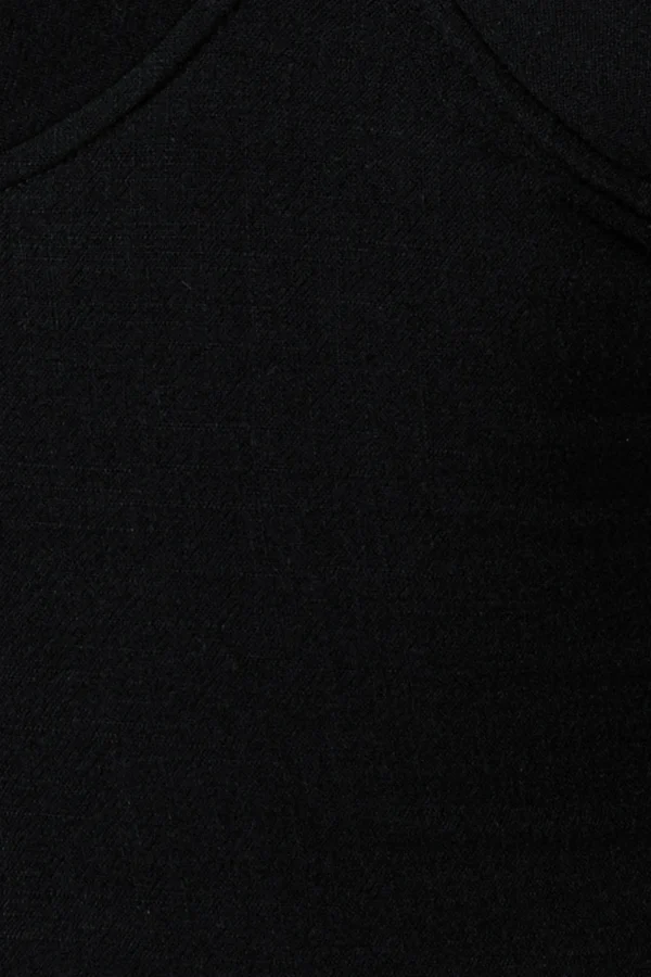 JLUXLABEL Black Secret Hideout Linen Dress
