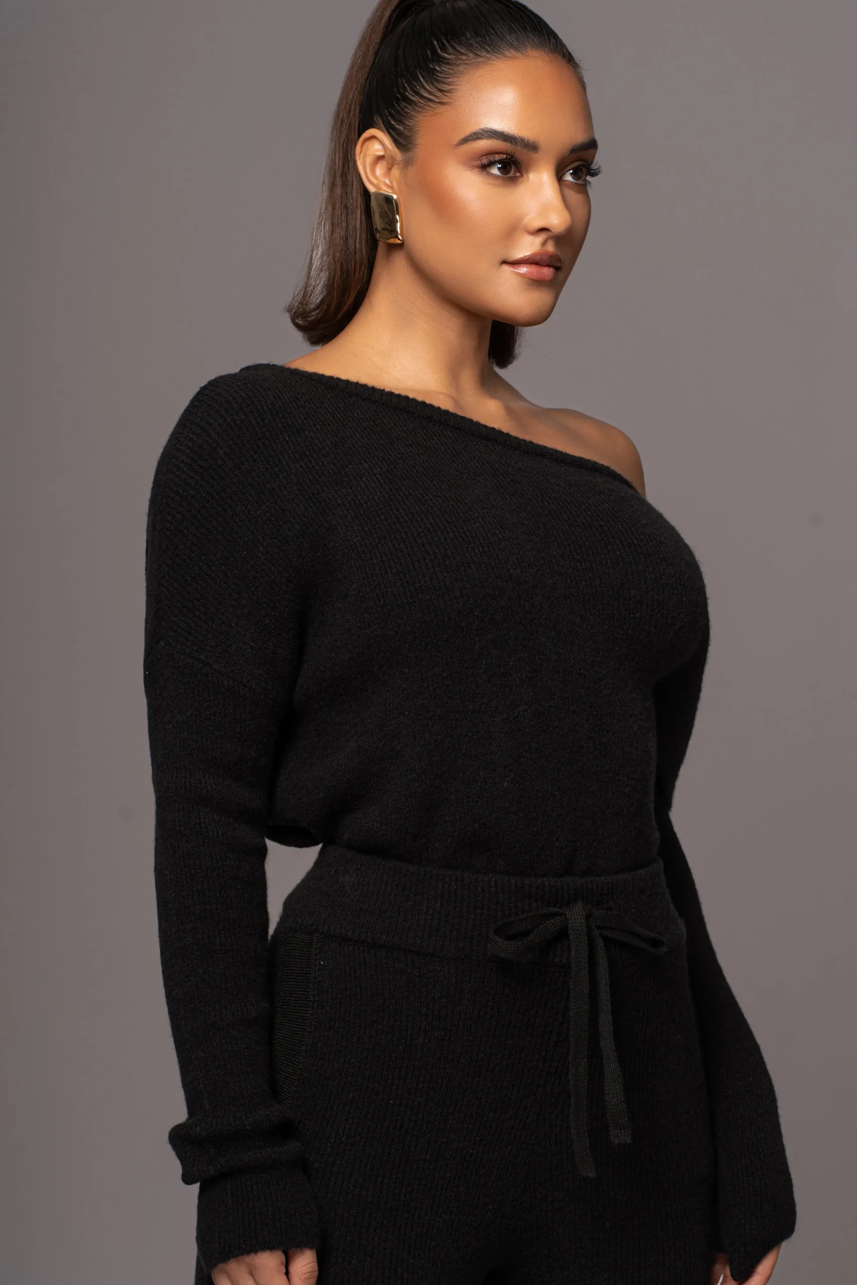 black_sedona_knit_pant_se_1.webp JLUXLABEL Black Sedona Knit Pant Set