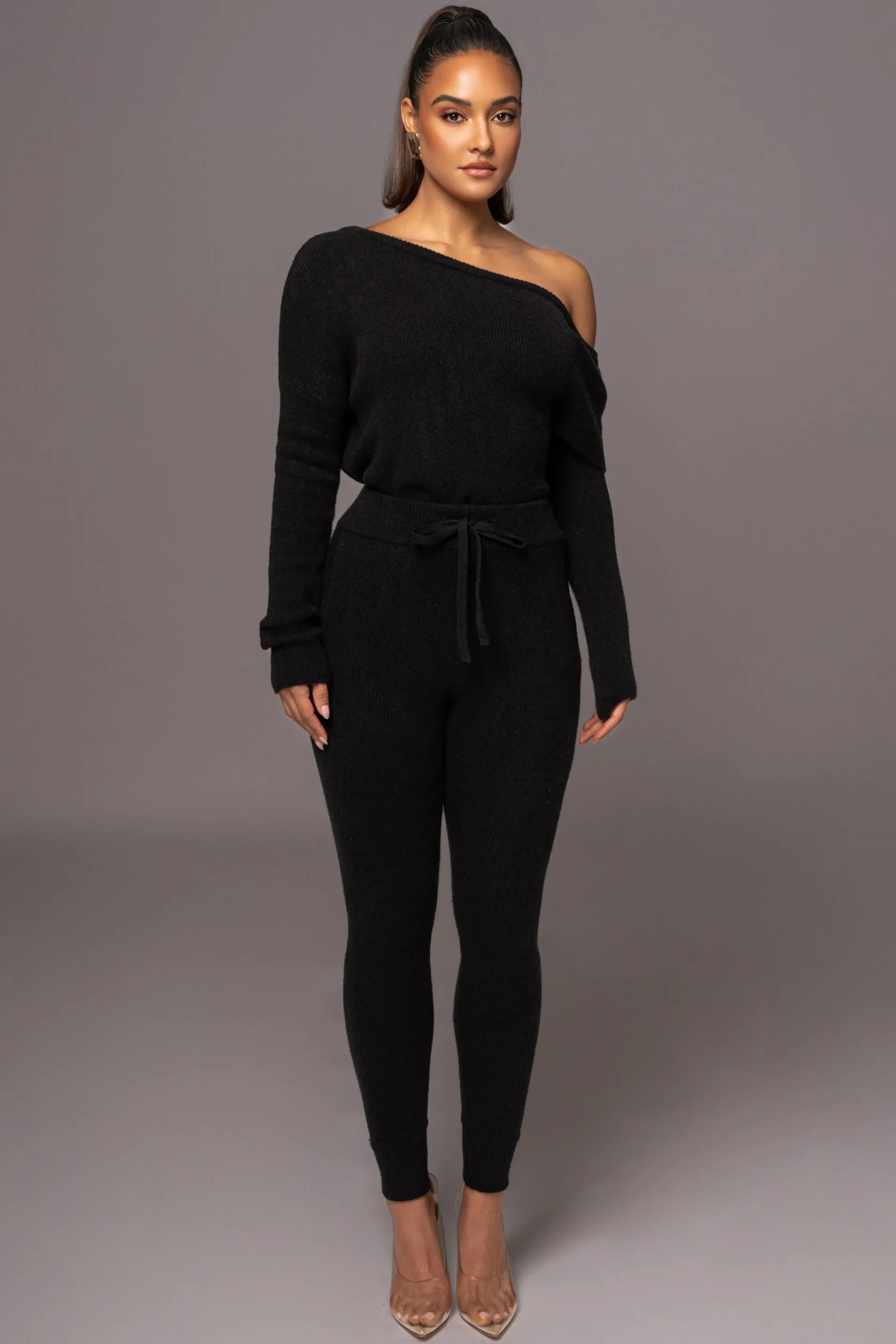 black_sedona_knit_pant_se_2.webp JLUXLABEL Black Sedona Knit Pant Set