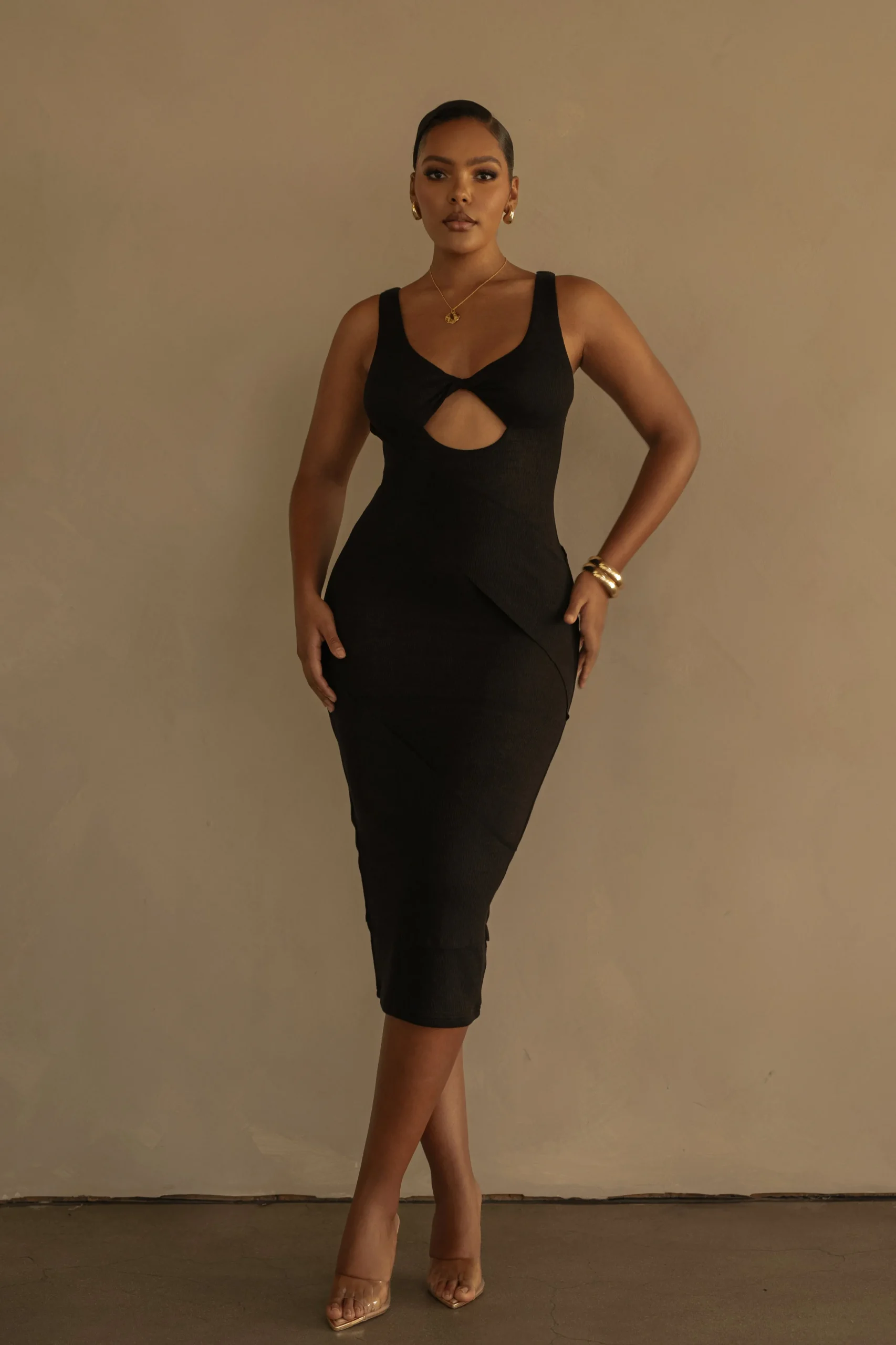 black_shift_of_feelings_m_0.webp JLUXLABEL Black Shift Of Feelings Midi Dress