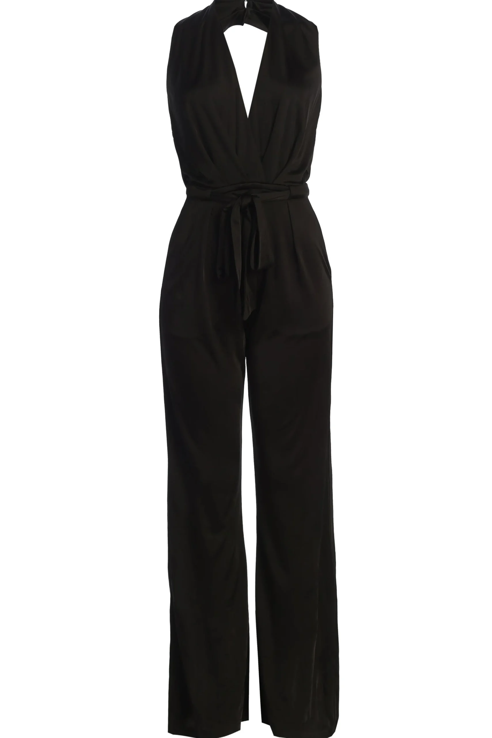 black_slinky_halter_belte_0.webp JLUXLABEL Black Slinky Halter Belted Jumpsuit