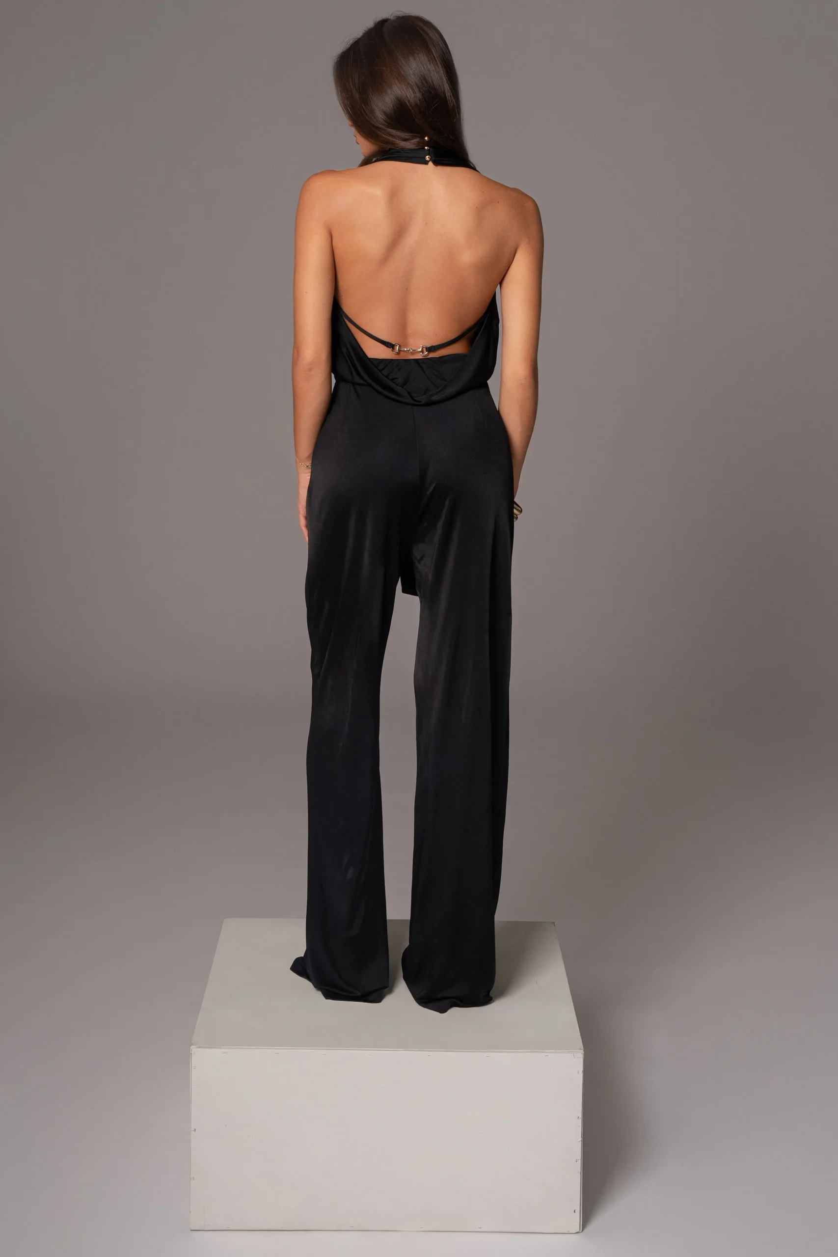 black_slinky_halter_belte_11.webp JLUXLABEL Black Slinky Halter Belted Jumpsuit