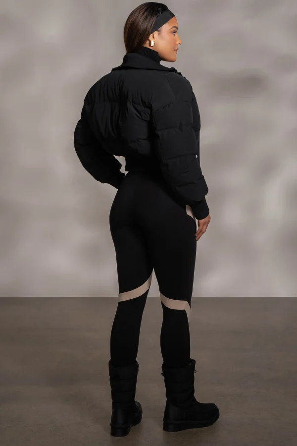 JLUXLABEL Black Stassie Ribbed Jacket