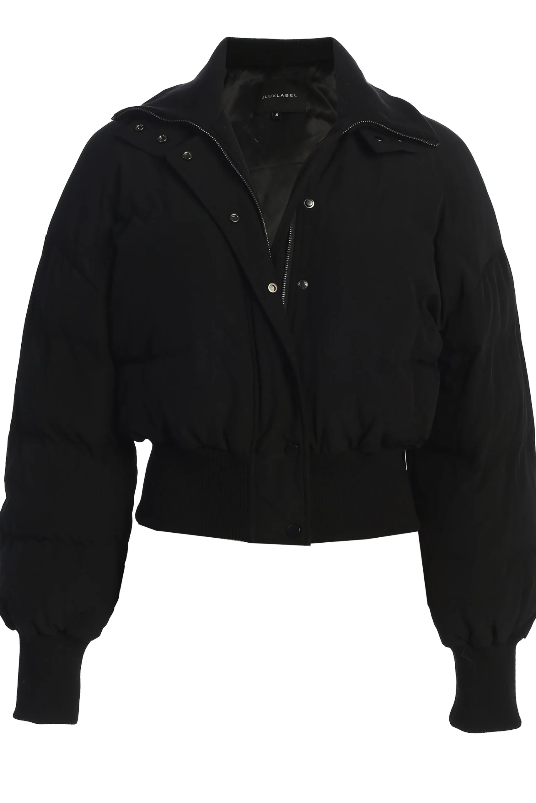 black_stassie_ribbed_jack_3.webp JLUXLABEL Black Stassie Ribbed Jacket