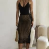 JLUXLABEL Black Summer Bliss Crochet Set