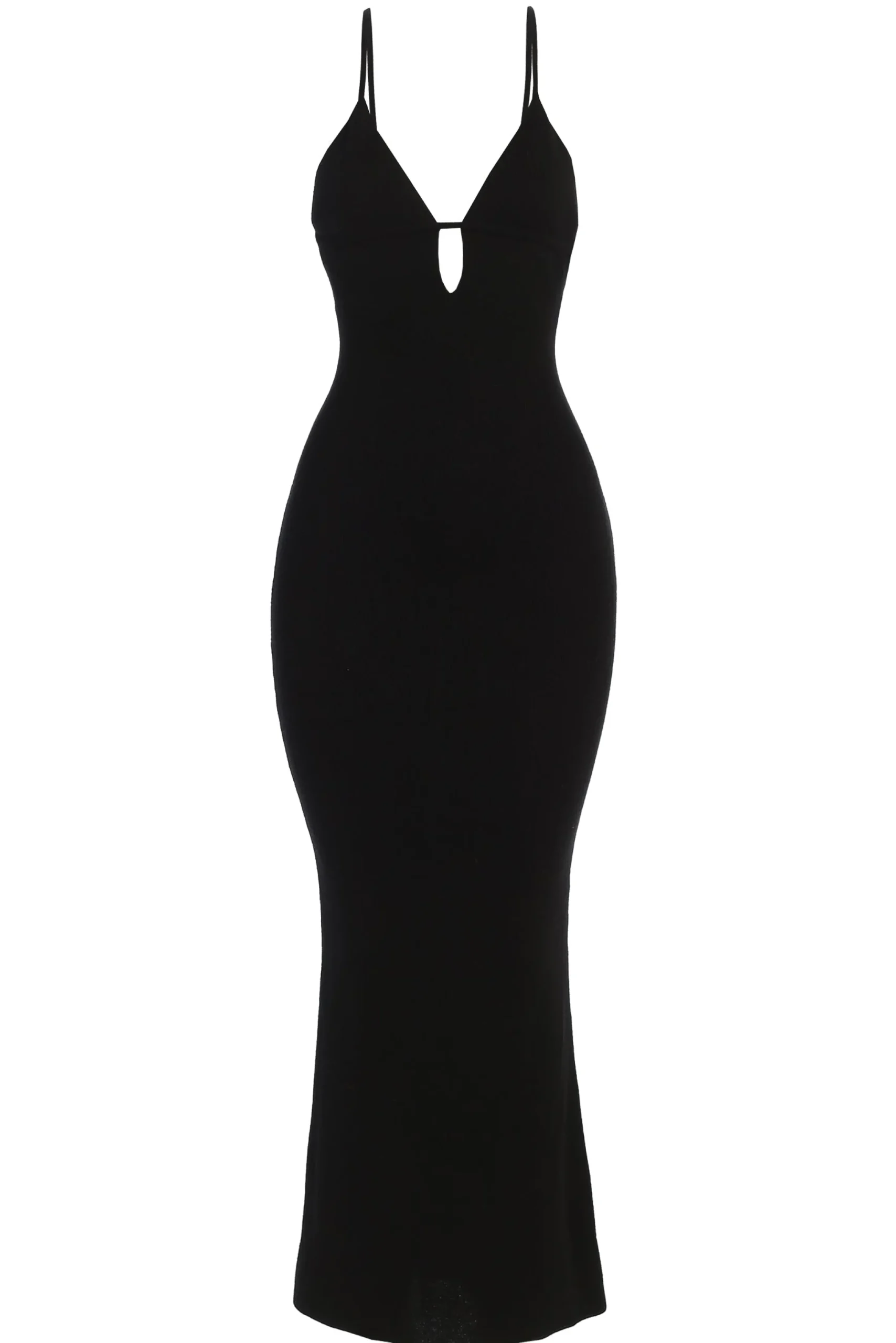 black_sun_rays_knit_maxi__2.webp JLUXLABEL Black Sun Rays Knit Maxi Dress